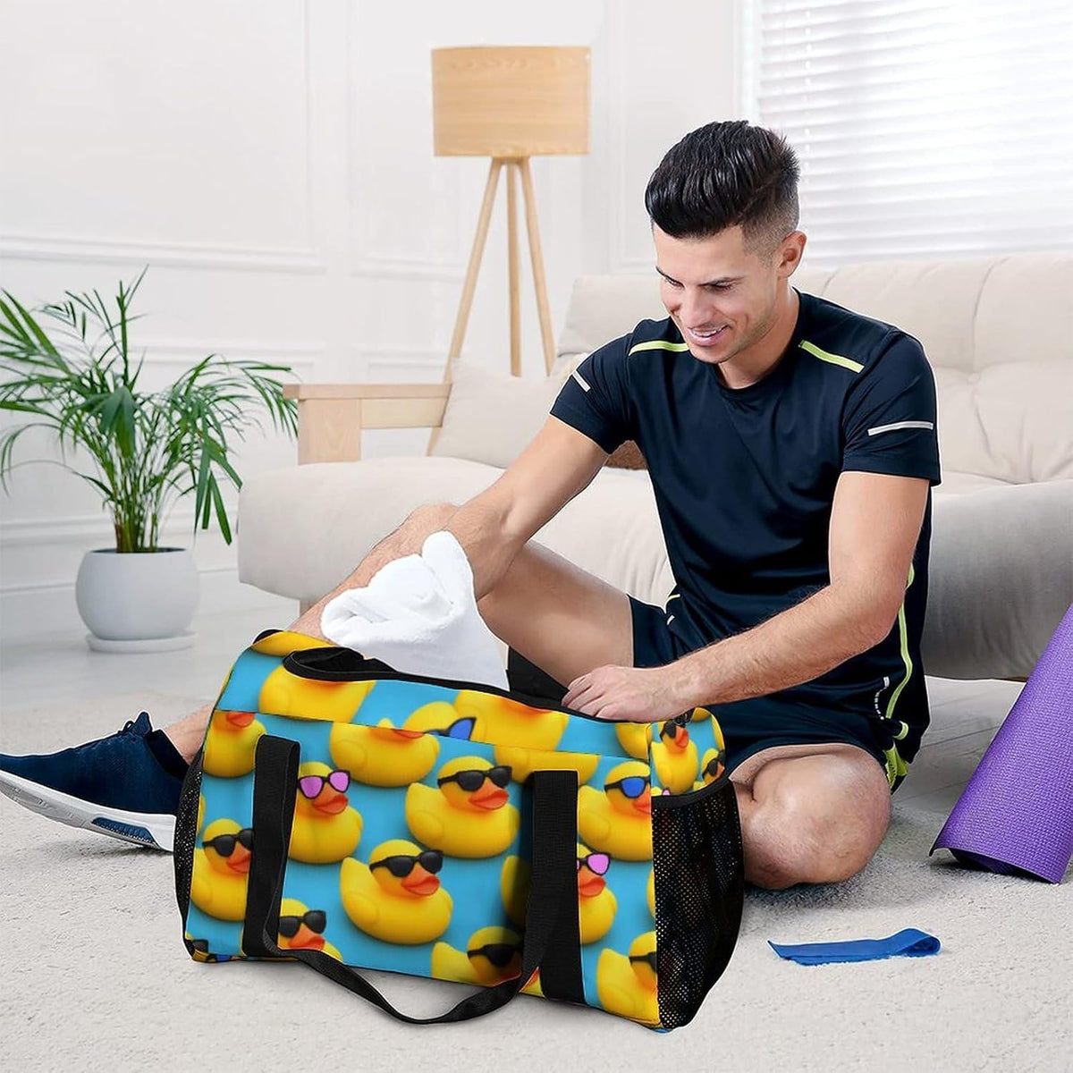 Weekender Overnight Bag Duffel for Travel Gym Sports Large Main Compartment Carry Handles