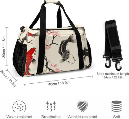 Weekender Overnight Bag Duffel for Travel Gym Sports Large Main Compartment Carry Handles
