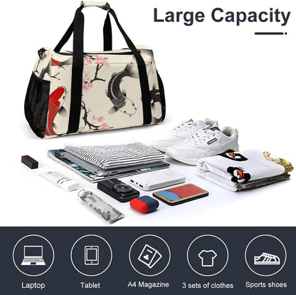 Weekender Overnight Bag Duffel for Travel Gym Sports Large Main Compartment Carry Handles