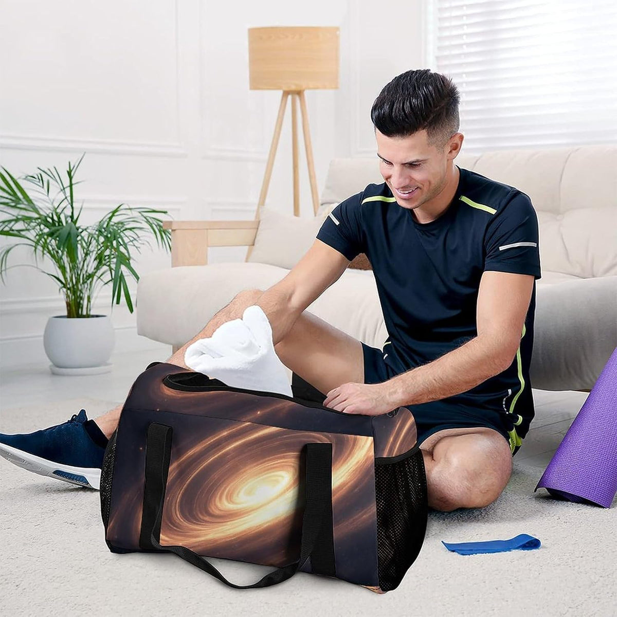 Weekender Overnight Bag Duffel for Travel Gym Sports Large Main Compartment Carry Handles