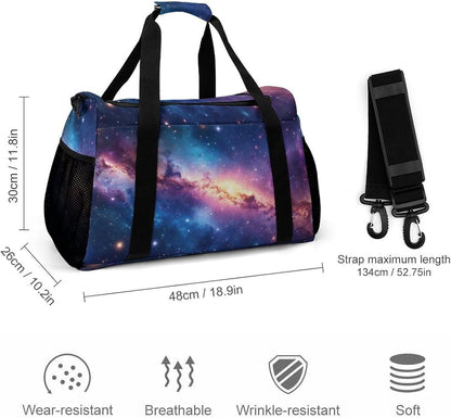 Weekender Overnight Bag Duffel for Travel Gym Sports Large Main Compartment Carry Handles