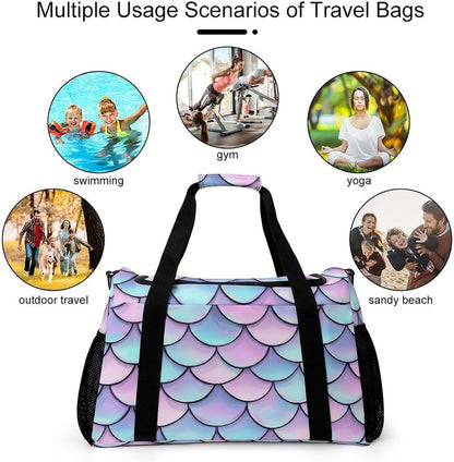 Weekender Overnight Bag Duffel for Travel Gym Sports Large Main Compartment Carry Handles