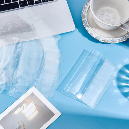 15Pcs Clear Passport Cover Protector Case Waterproof PVC Plastic Transparent Passport Holder ID Credit Card Travel Document Organizer for Travel Globetrotters 5.12 x 3.66 inch