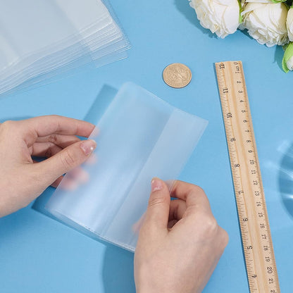 15Pcs Clear Passport Cover Protector Case Waterproof PVC Plastic Transparent Passport Holder ID Credit Card Travel Document Organizer for Travel Globetrotters 5.12 x 3.66 inch