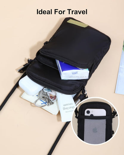 Crossbody Bag for Women Small Size Cell Phone Wallet Purse for Travelling， Travel Purse Shoulder Bag