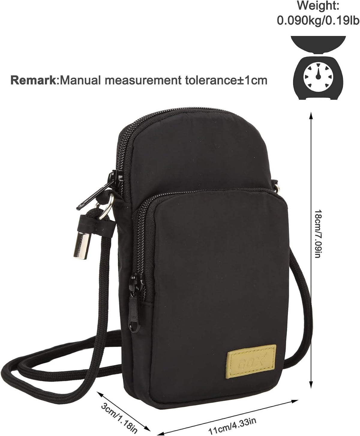Crossbody Bag for Women Small Size Cell Phone Wallet Purse for Travelling， Travel Purse Shoulder Bag