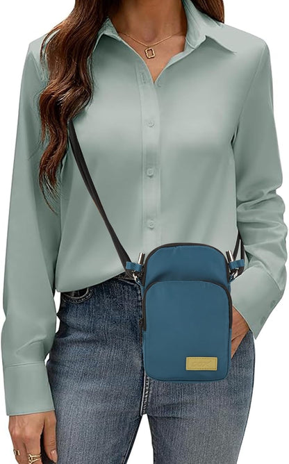 Crossbody Bag for Women Small Size Cell Phone Wallet Purse for Travelling， Travel Purse Shoulder Bag