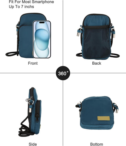 Crossbody Bag for Women Small Size Cell Phone Wallet Purse for Travelling， Travel Purse Shoulder Bag