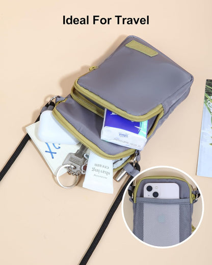 Crossbody Bag for Women Small Size Cell Phone Wallet Purse for Travelling， Travel Purse Shoulder Bag