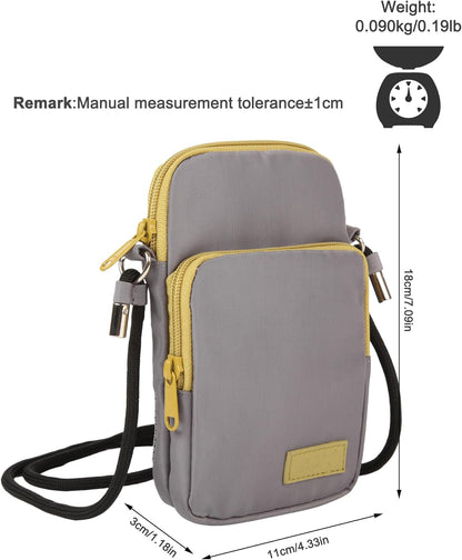 Crossbody Bag for Women Small Size Cell Phone Wallet Purse for Travelling， Travel Purse Shoulder Bag