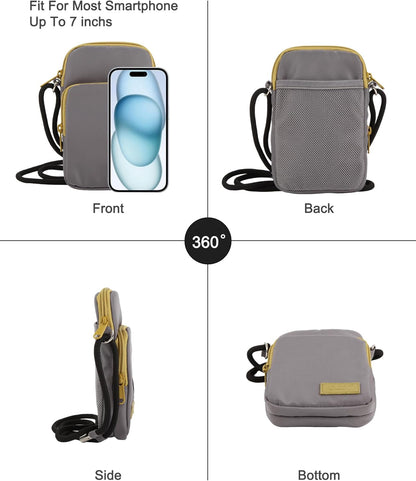 Crossbody Bag for Women Small Size Cell Phone Wallet Purse for Travelling， Travel Purse Shoulder Bag