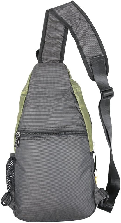 Crossbody Sling Bag Backpack for Men & Women Large Fits 13" Laptop Tablets Black