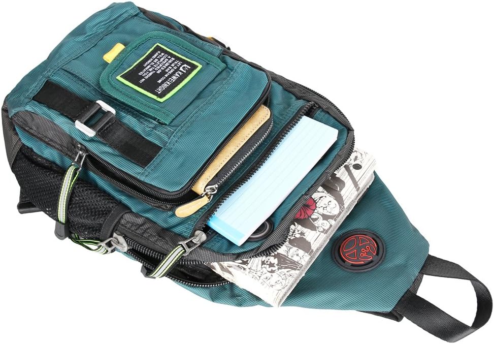 Crossbody Sling Bag Backpack for Men & Women Large Fits 13" Laptop Tablets Black