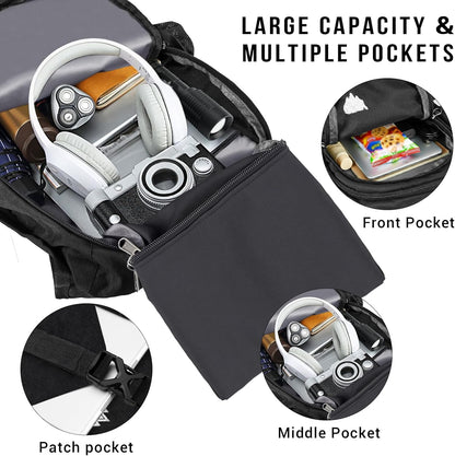 16L Ultra-Lightweight Foldable Waterproof Hiking Backpack For Women Men Small Backpack For Hiking Commuting Travel, Black