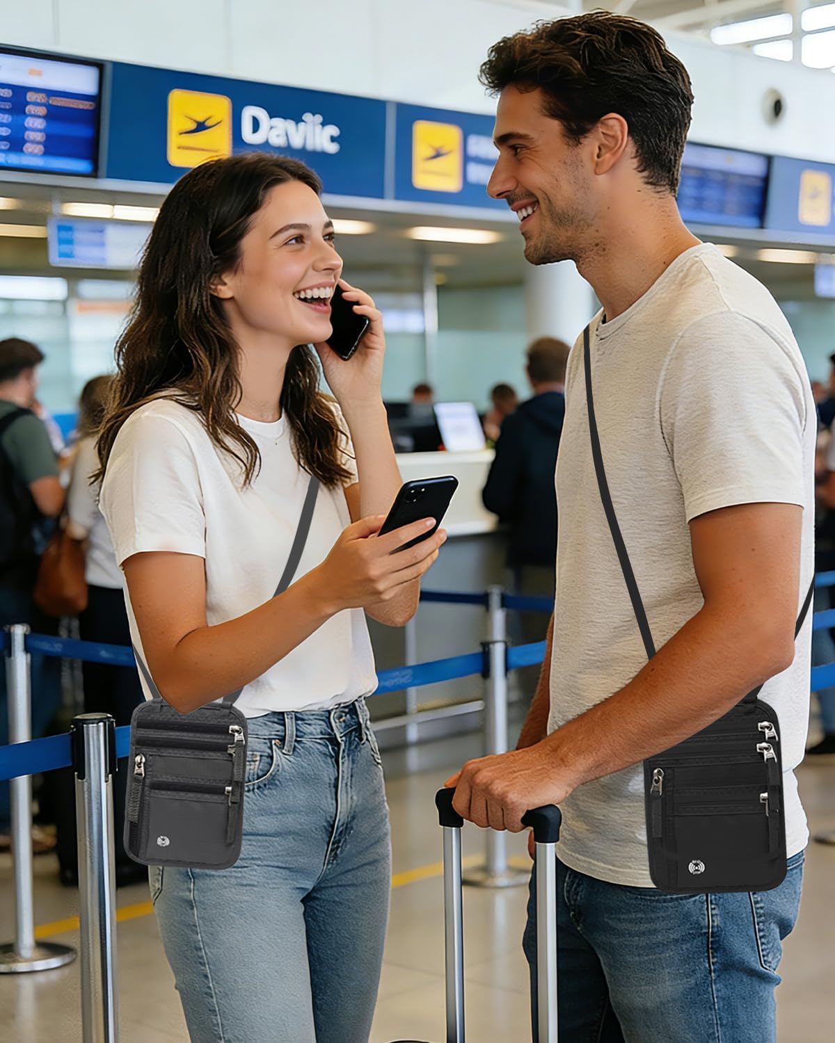 Passport Holder for Travel Men, RFID Blocking Passport Covers Case | Passport Wallet Card Slot, International Travel Must Haves Travel Accessories for Women, Cruise Ship Essentials Gifts, Blue