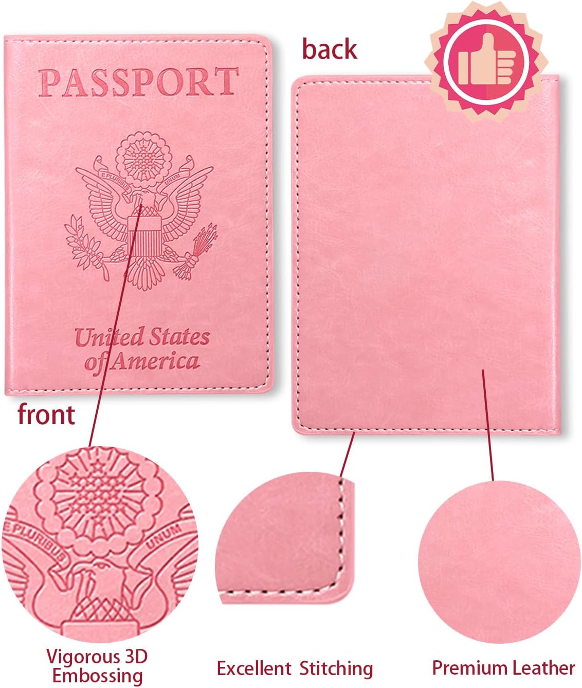 Passport Holder for Travel Men, RFID Blocking Passport Covers Case | Passport Wallet Card Slot, International Travel Must Haves Travel Accessories for Women, Cruise Ship Essentials Gifts, Blue