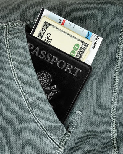 Passport Holder for Travel Men, RFID Blocking Passport Covers Case | Passport Wallet Card Slot, International Travel Must Haves Travel Accessories for Women, Cruise Ship Essentials Gifts, Blue
