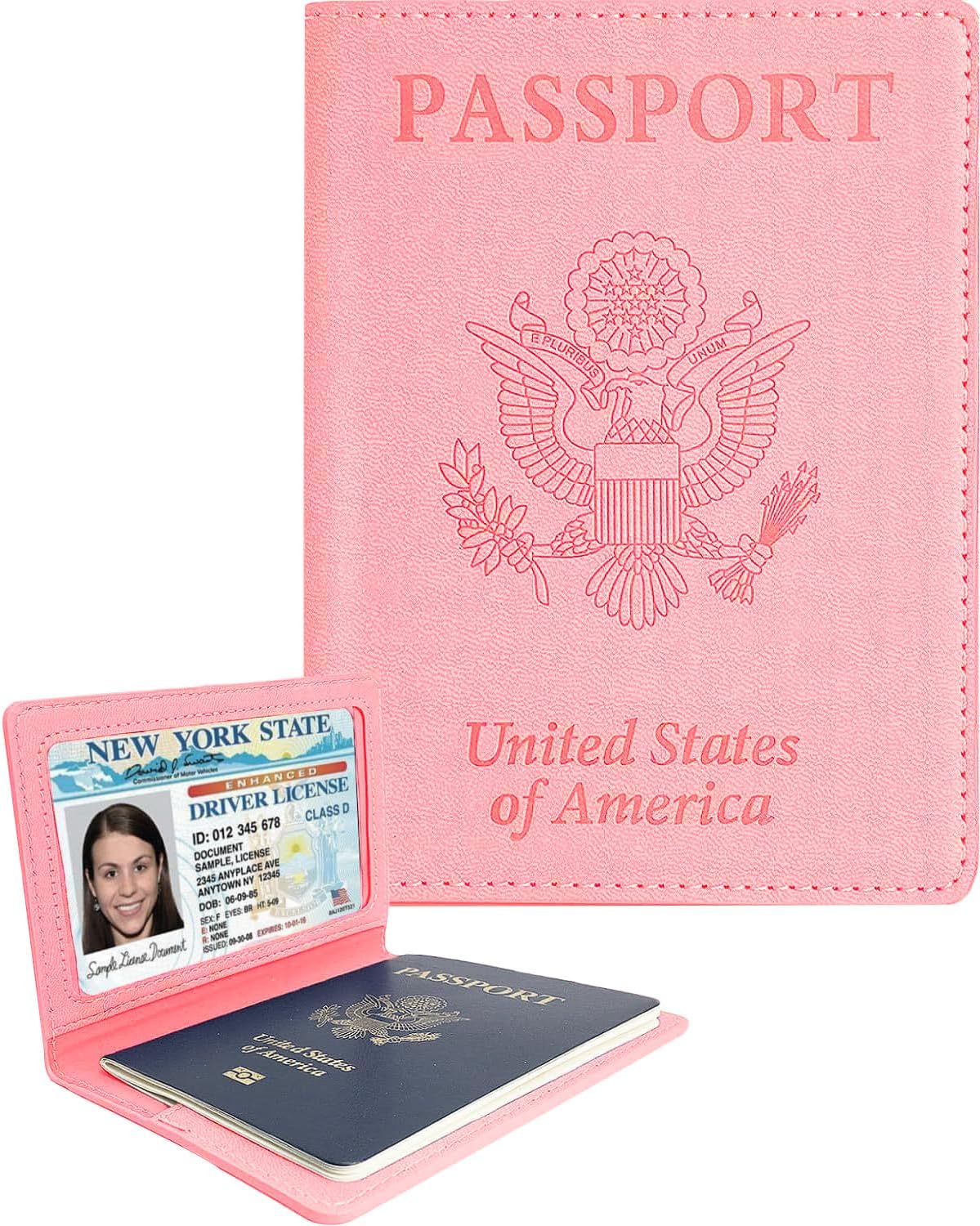 Passport Holder for Travel Men, RFID Blocking Passport Covers Case | Passport Wallet Card Slot, International Travel Must Haves Travel Accessories for Women, Cruise Ship Essentials Gifts, Blue