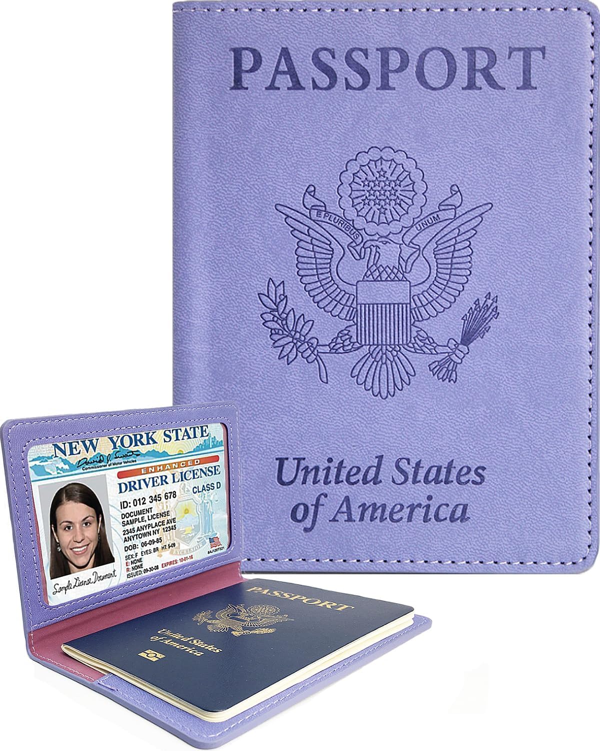 Passport Holder for Travel Men, RFID Blocking Passport Covers Case | Passport Wallet Card Slot, International Travel Must Haves Travel Accessories for Women, Cruise Ship Essentials Gifts, Blue