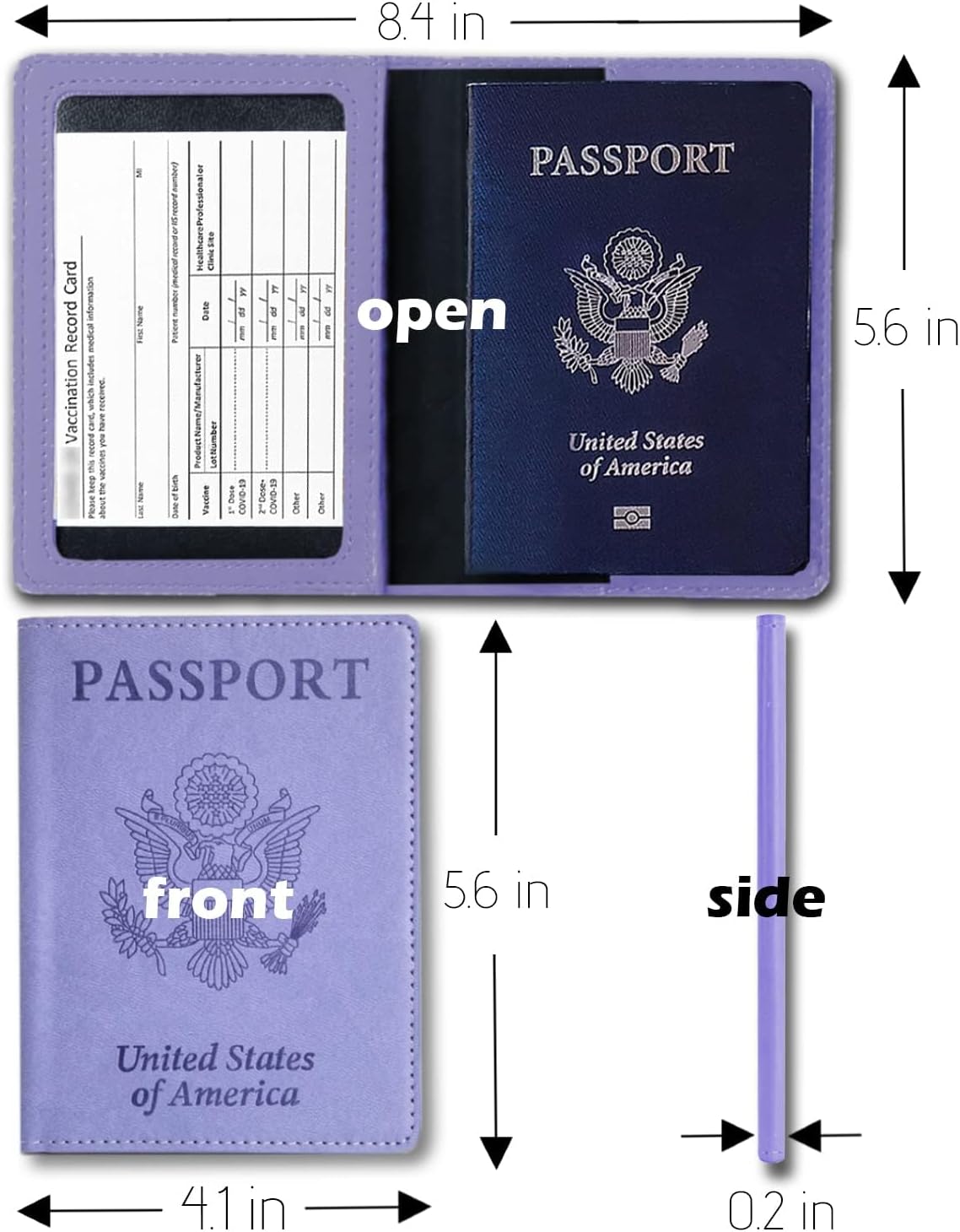 Passport Holder for Travel Men, RFID Blocking Passport Covers Case | Passport Wallet Card Slot, International Travel Must Haves Travel Accessories for Women, Cruise Ship Essentials Gifts, Blue