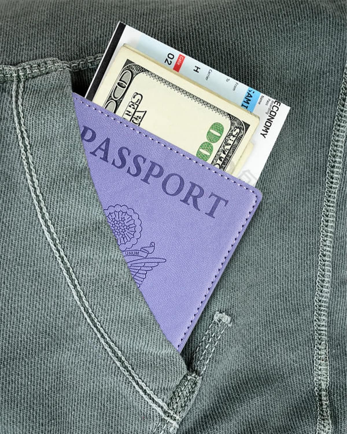 Passport Holder for Travel Men, RFID Blocking Passport Covers Case | Passport Wallet Card Slot, International Travel Must Haves Travel Accessories for Women, Cruise Ship Essentials Gifts, Blue