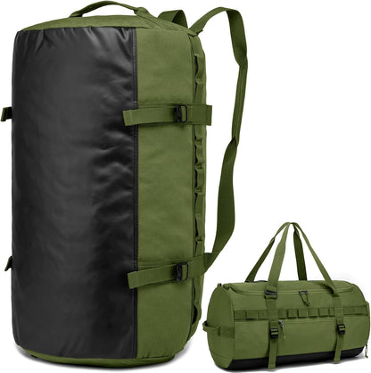 60L Duffle Bag for Men Travel Duffel Bag Large Size for Women Weekender Overnight with Shoes Compartment Multifunctional Gym Bags, Black