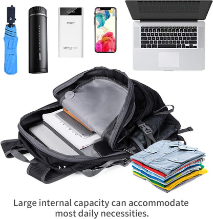 NODLAND Lightweight Backpack, Travel 40L Foldable Water-Resistant Daypack, Hiking Outdoor Camping Rucksack for Men Women