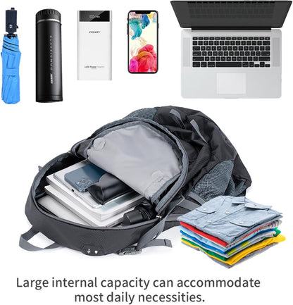 NODLAND Lightweight Backpack, Travel 40L Foldable Water-Resistant Daypack, Hiking Outdoor Camping Rucksack for Men Women