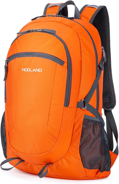 NODLAND Lightweight Backpack, Travel 40L Foldable Water-Resistant Daypack, Hiking Outdoor Camping Rucksack for Men Women