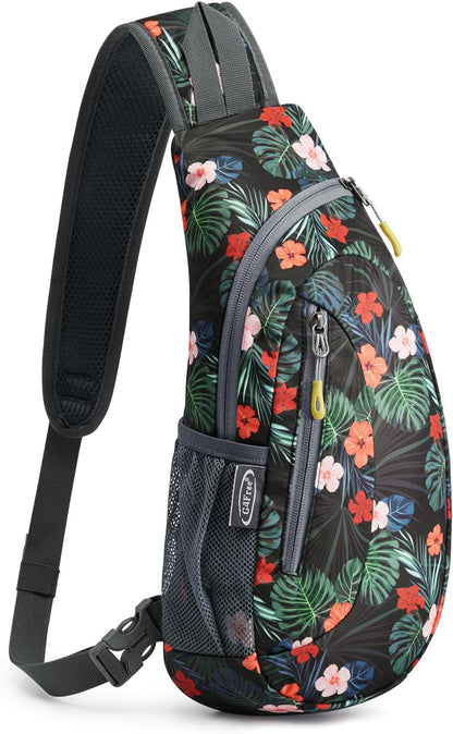 Small Shoulder Bag, Crossbody Bag, Crossbody Backpack, Anti-Theft Outdoor Backpack, Grey/Orange, S, Sling Backpacks | Durable Nylon Lightweight Sling Bag, Multi-Compartment, Adjustable Strap Chest Shoulder Bags Hiking Sports(Grey/Orange)