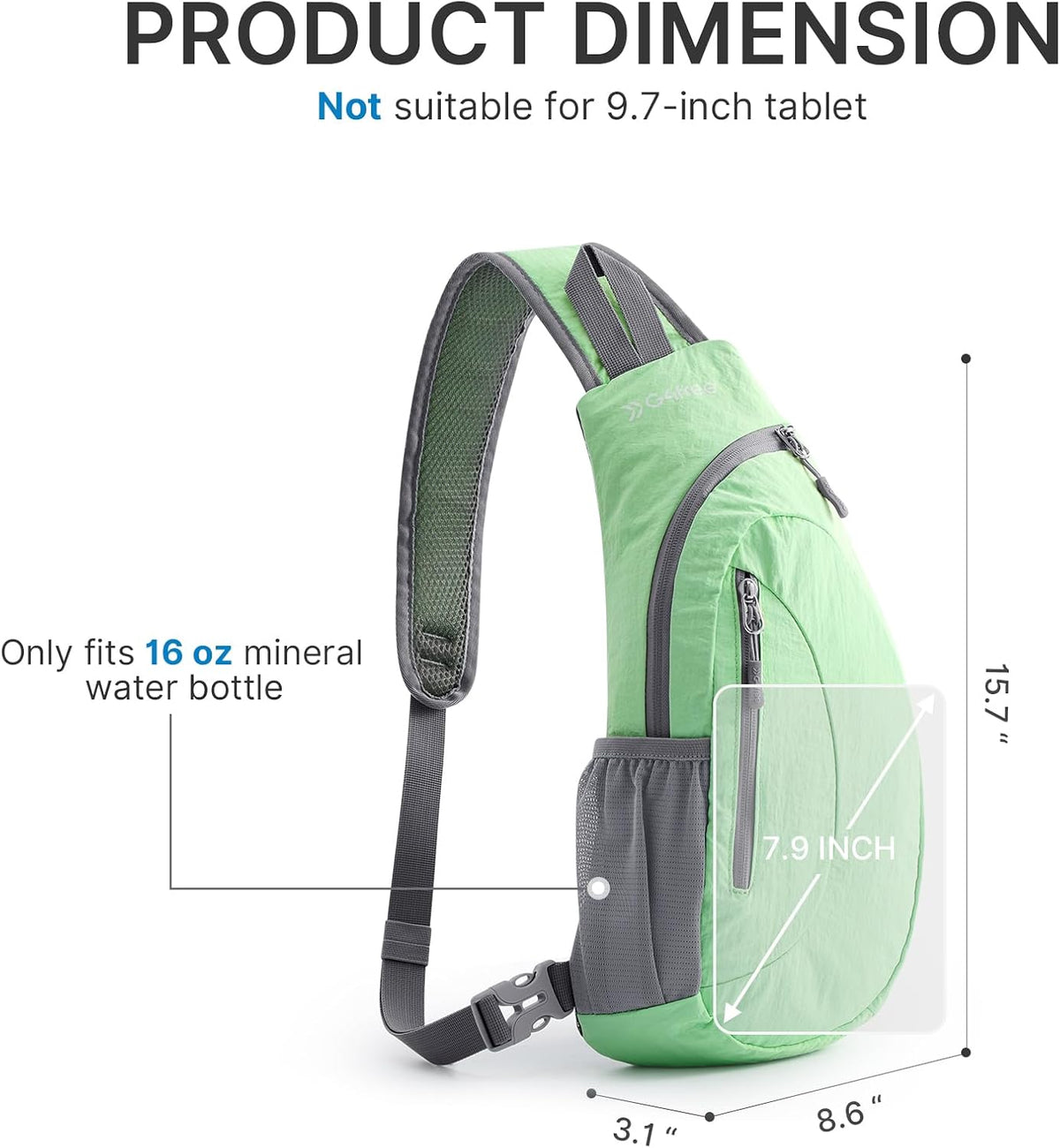 Small Shoulder Bag, Crossbody Bag, Crossbody Backpack, Anti-Theft Outdoor Backpack, Grey/Orange, S, Sling Backpacks | Durable Nylon Lightweight Sling Bag, Multi-Compartment, Adjustable Strap Chest Shoulder Bags Hiking Sports(Grey/Orange)