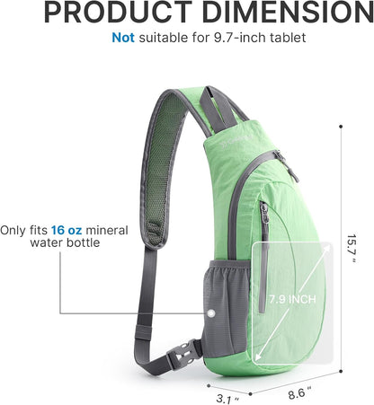 Small Shoulder Bag, Crossbody Bag, Crossbody Backpack, Anti-Theft Outdoor Backpack, Grey/Orange, S, Sling Backpacks | Durable Nylon Lightweight Sling Bag, Multi-Compartment, Adjustable Strap Chest Shoulder Bags Hiking Sports(Grey/Orange)