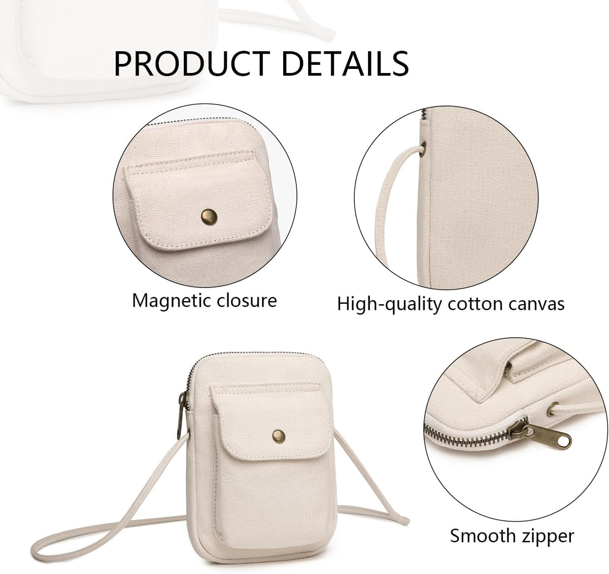 nylon Crossbody Lanyard Mobile Phone Bag Stylish Accessory With Adjustable Strap - Colors B