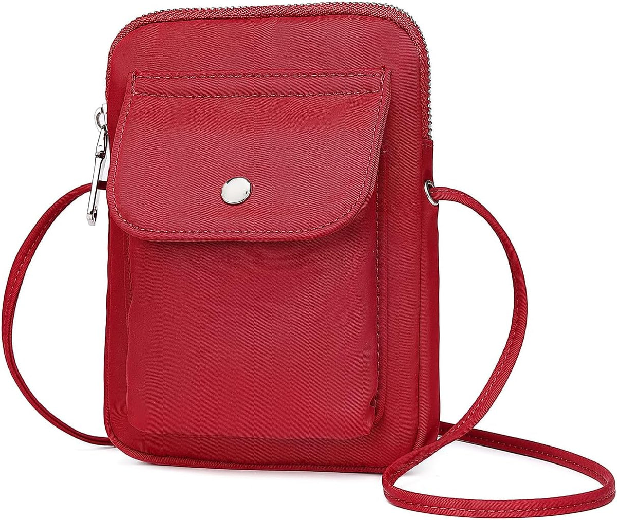 nylon Crossbody Lanyard Mobile Phone Bag Stylish Accessory With Adjustable Strap - Colors B