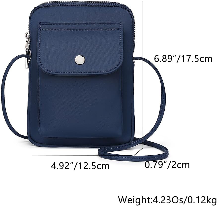 nylon Crossbody Lanyard Mobile Phone Bag Stylish Accessory With Adjustable Strap - Colors B