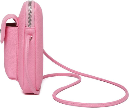 nylon Crossbody Lanyard Mobile Phone Bag Stylish Accessory With Adjustable Strap - Colors B