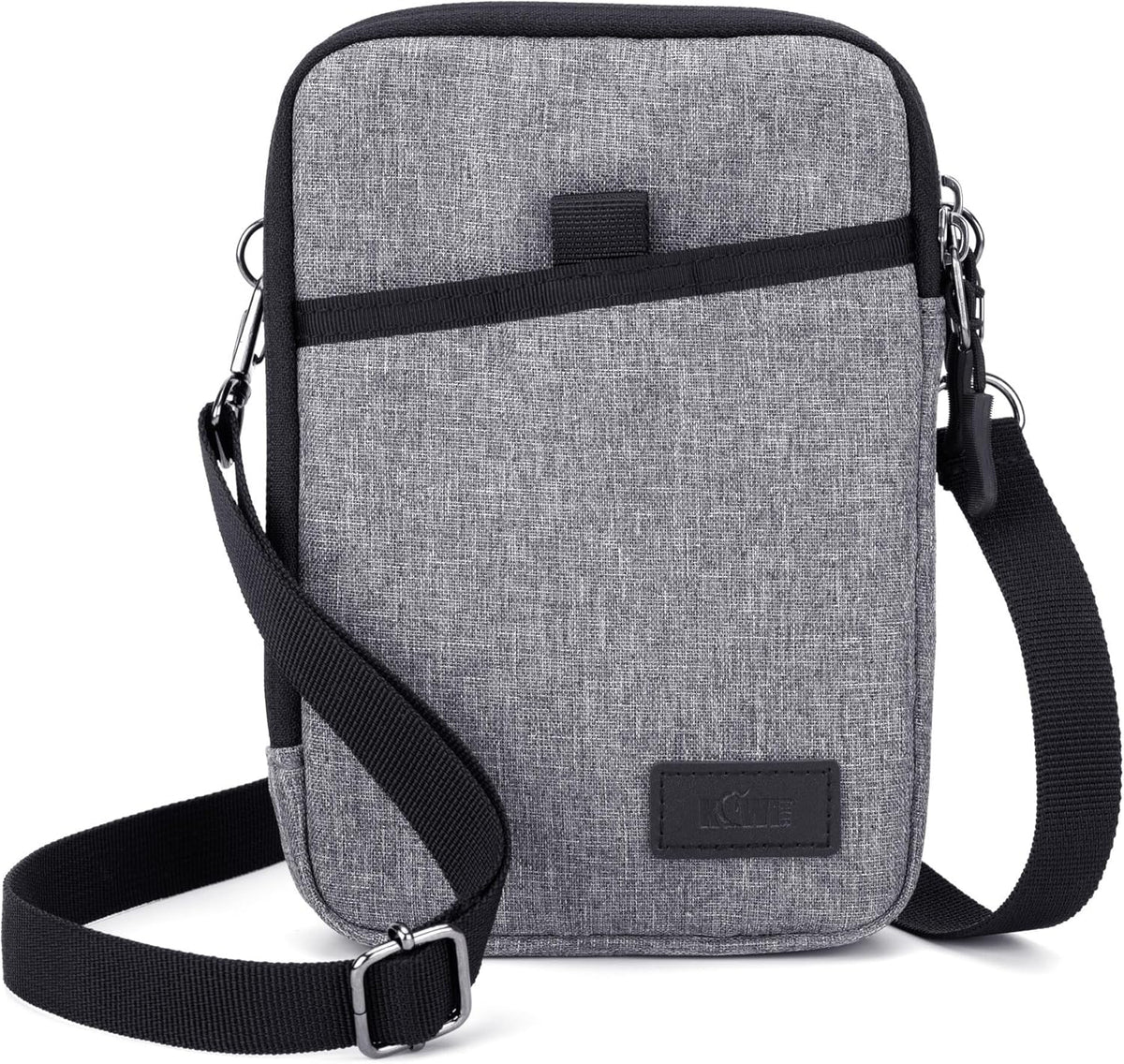 Travel Dual Phone Holster Waist Crossbody Bag Fits 4.5-6.7" Phone | dual zipper pockets, holds 2 phones, Belt crossbody carry, with Shoulder Strap for 4.5-6.8 Inch 17 16 15 Pro Max 26 S25 phone