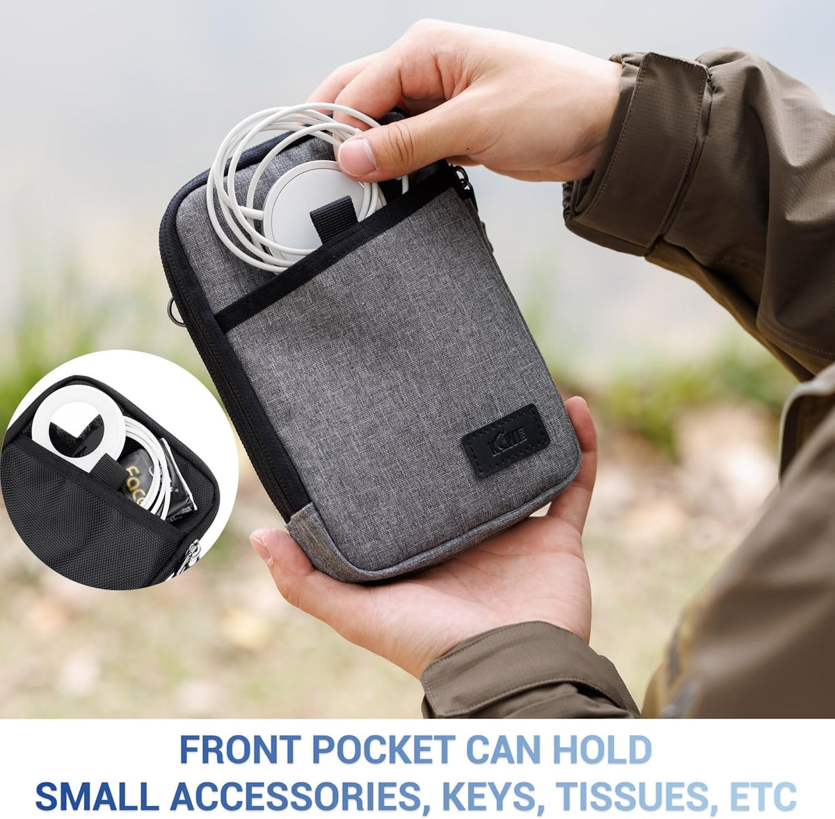 Travel Dual Phone Holster Waist Crossbody Bag Fits 4.5-6.7" Phone | dual zipper pockets, holds 2 phones, Belt crossbody carry, with Shoulder Strap for 4.5-6.8 Inch 17 16 15 Pro Max 26 S25 phone