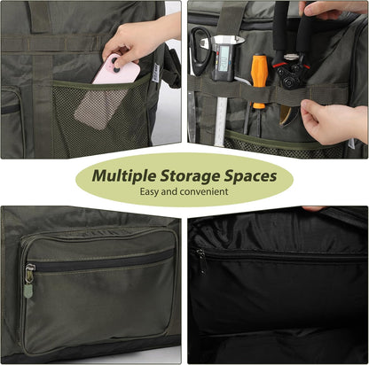85L/120L/140L Foldable Duffle Bag with Wheels, Large Travel Duffel Bag