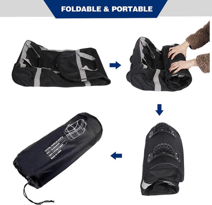 85L/120L/140L Foldable Duffle Bag with Wheels, Large Travel Duffel Bag