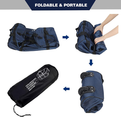 85L/120L/140L Foldable Duffle Bag with Wheels, Large Travel Duffel Bag