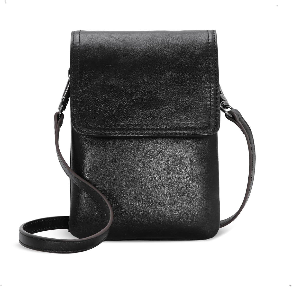 Rfid Blocking Small Crossbody Bag for Women Travel Classic Style | Genuine Leather，Adjustable Shoulder Strap,Fits 6.9" Phone,Anti-Theft Purse,Perfect for Daily Use and Weekend Travel
