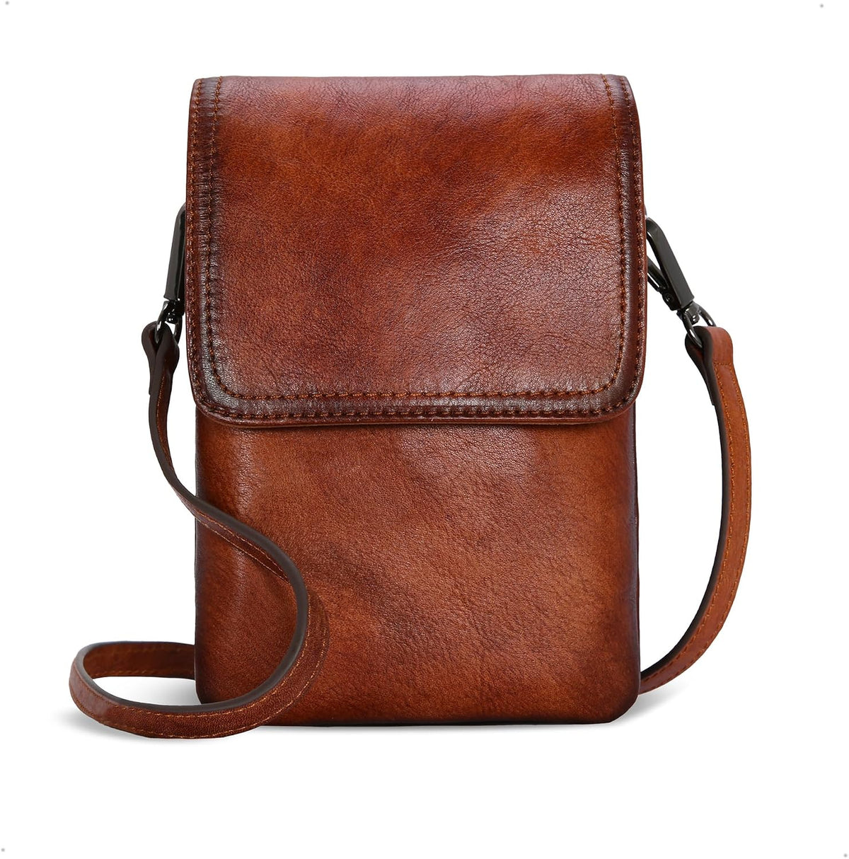 Rfid Blocking Small Crossbody Bag for Women Travel Classic Style | Genuine Leather，Adjustable Shoulder Strap,Fits 6.9" Phone,Anti-Theft Purse,Perfect for Daily Use and Weekend Travel