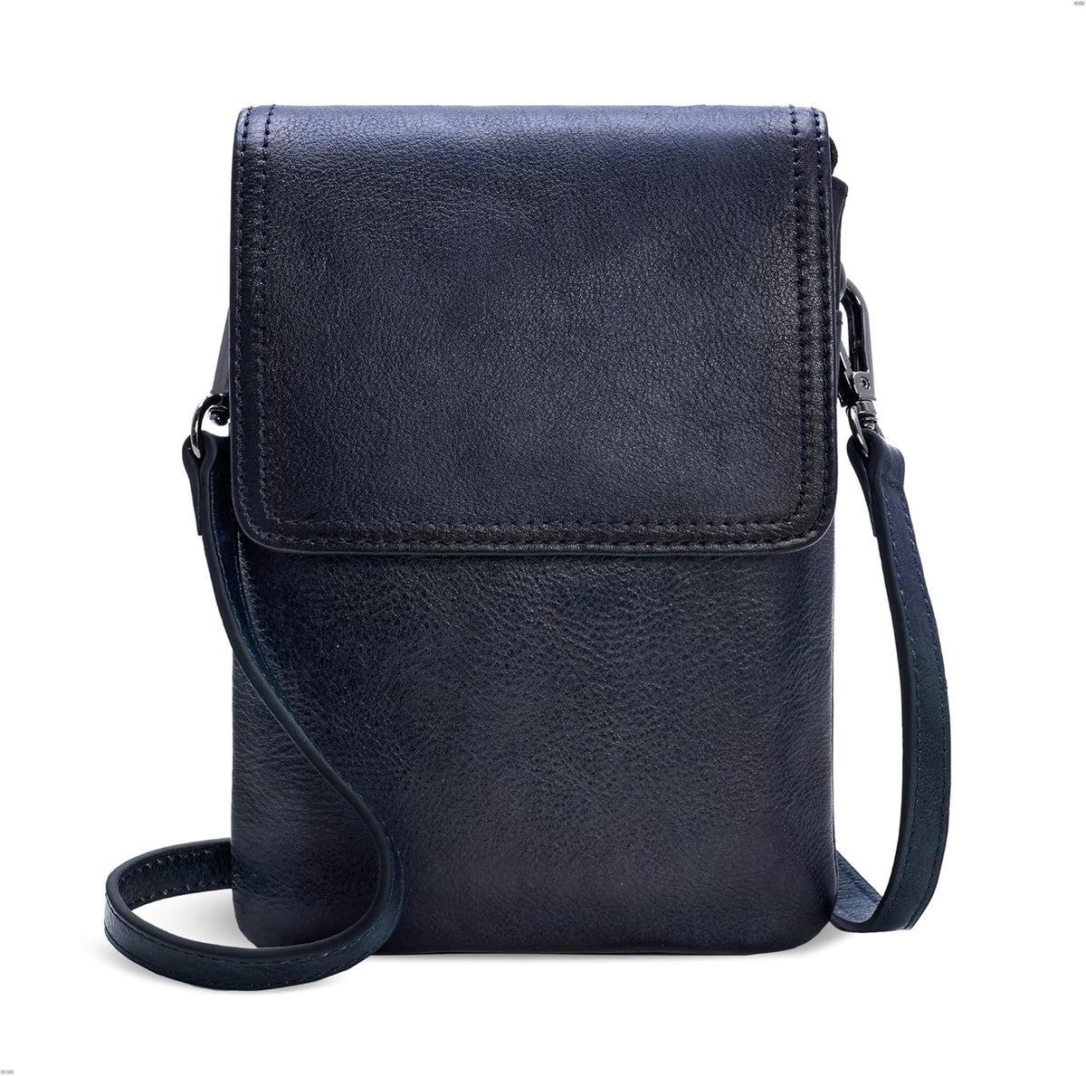 Rfid Blocking Small Crossbody Bag for Women Travel Classic Style | Genuine Leather，Adjustable Shoulder Strap,Fits 6.9" Phone,Anti-Theft Purse,Perfect for Daily Use and Weekend Travel