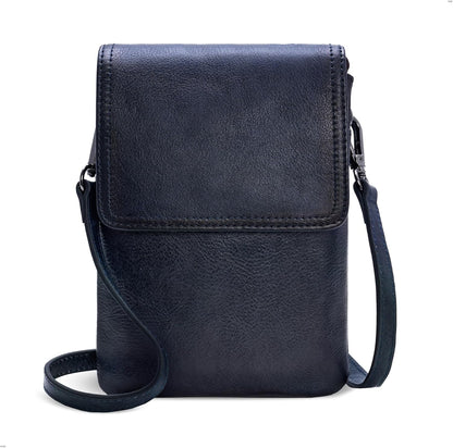 Rfid Blocking Small Crossbody Bag for Women Travel Classic Style | Genuine Leather，Adjustable Shoulder Strap,Fits 6.9" Phone,Anti-Theft Purse,Perfect for Daily Use and Weekend Travel