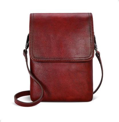 Rfid Blocking Small Crossbody Bag for Women Travel Classic Style | Genuine Leather，Adjustable Shoulder Strap,Fits 6.9" Phone,Anti-Theft Purse,Perfect for Daily Use and Weekend Travel