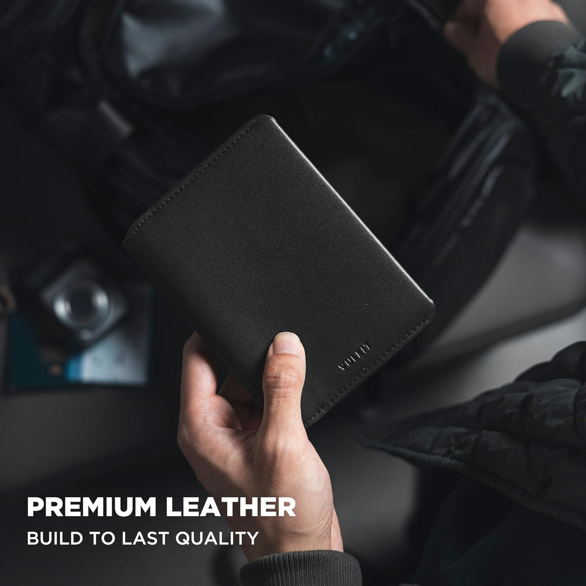 Slim Minimalist Passport Wallet RFID Blocking Passport Holder for Travel, Leather Travel Wallet for Men Women, Magnetic Closure