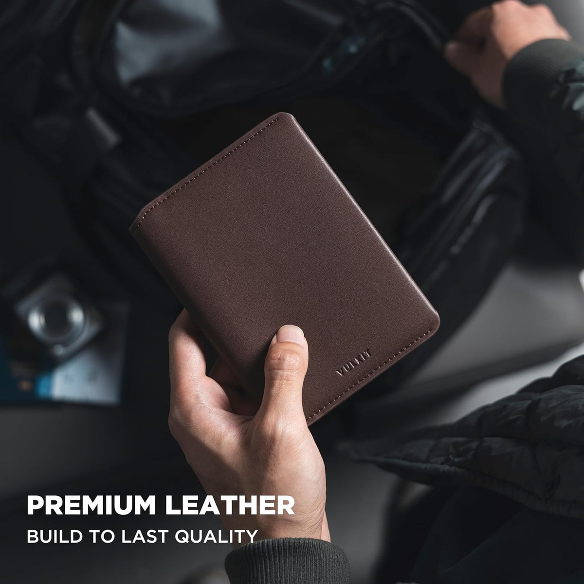 Slim Minimalist Passport Wallet RFID Blocking Passport Holder for Travel, Leather Travel Wallet for Men Women, Magnetic Closure