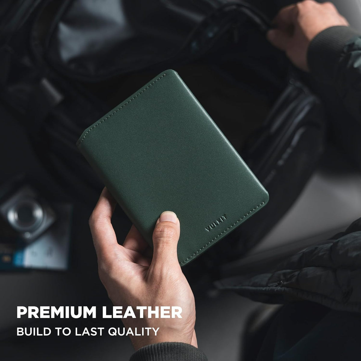 Slim Minimalist Passport Wallet RFID Blocking Passport Holder for Travel, Leather Travel Wallet for Men Women, Magnetic Closure