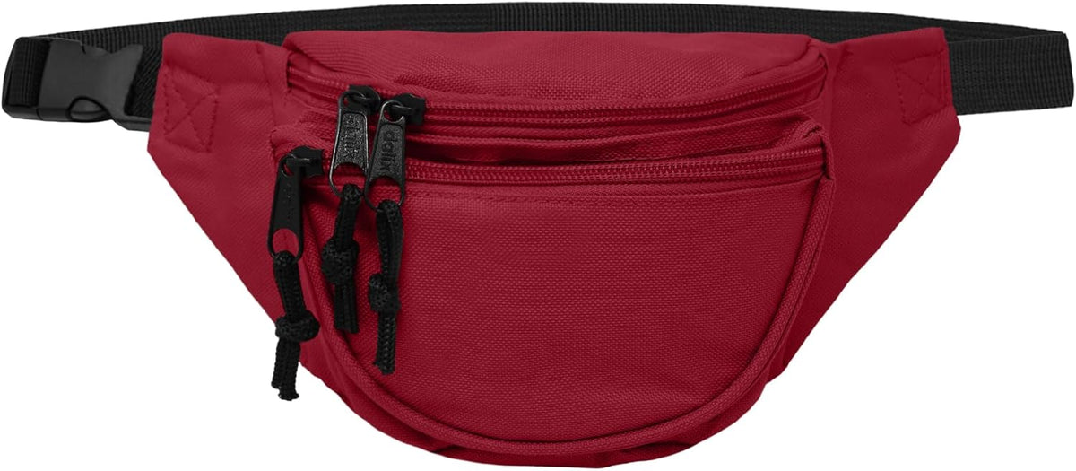 Fanny Pack w/ 3 Pockets Traveling Concealment Pouch Airport Money Bag